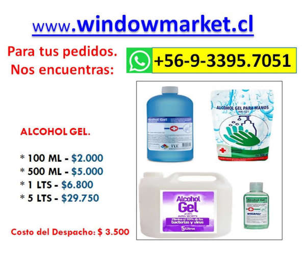 Alcohol Gel de 1 lt