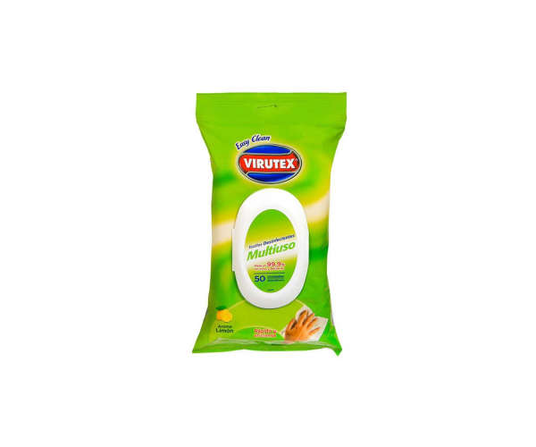 Pack 10 Toallitas Desinfectantes Virutex - 50 unidades