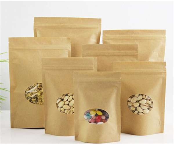 Pack de 50 Envases Doypack Kraft 15*23 Hasta 500 Gramos