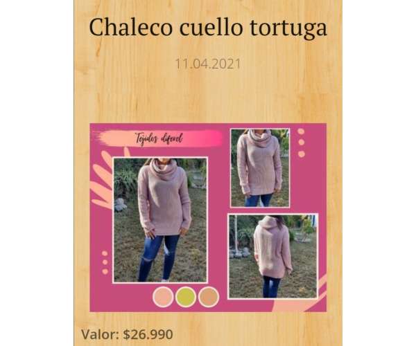 Chaleco cuello tortuga