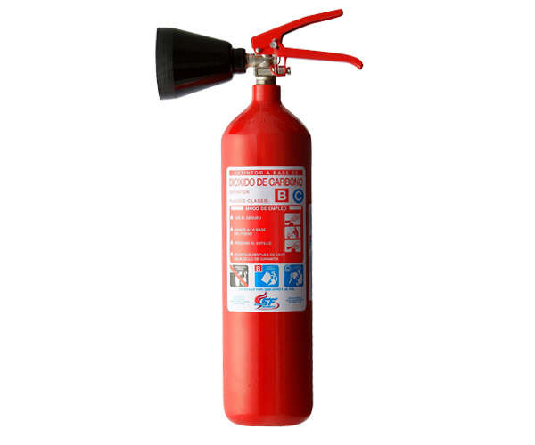 EXTINTOR CO2 - DIOXIDO DE CARBONO TIPO B-C DE 2 KG DS 44