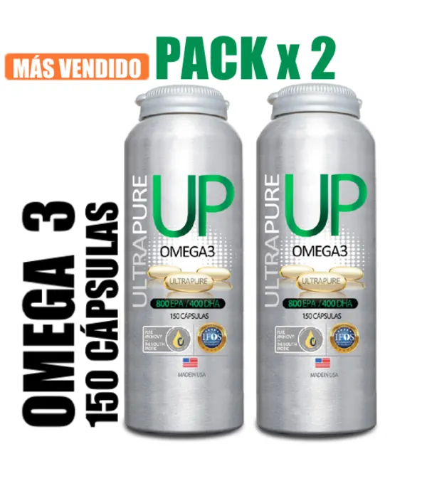 Omega Up Ultrapure (150 Cápsulas) Pack X 2