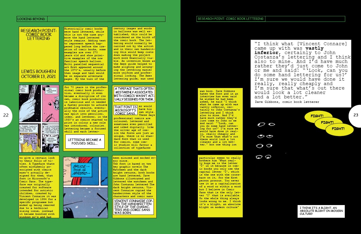 Looking Magazine Looks at Comic Sans