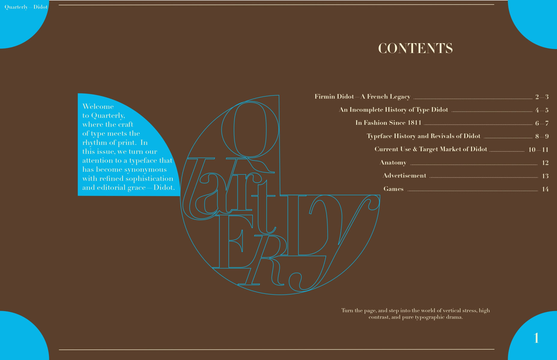 Didot Typeface Magazine