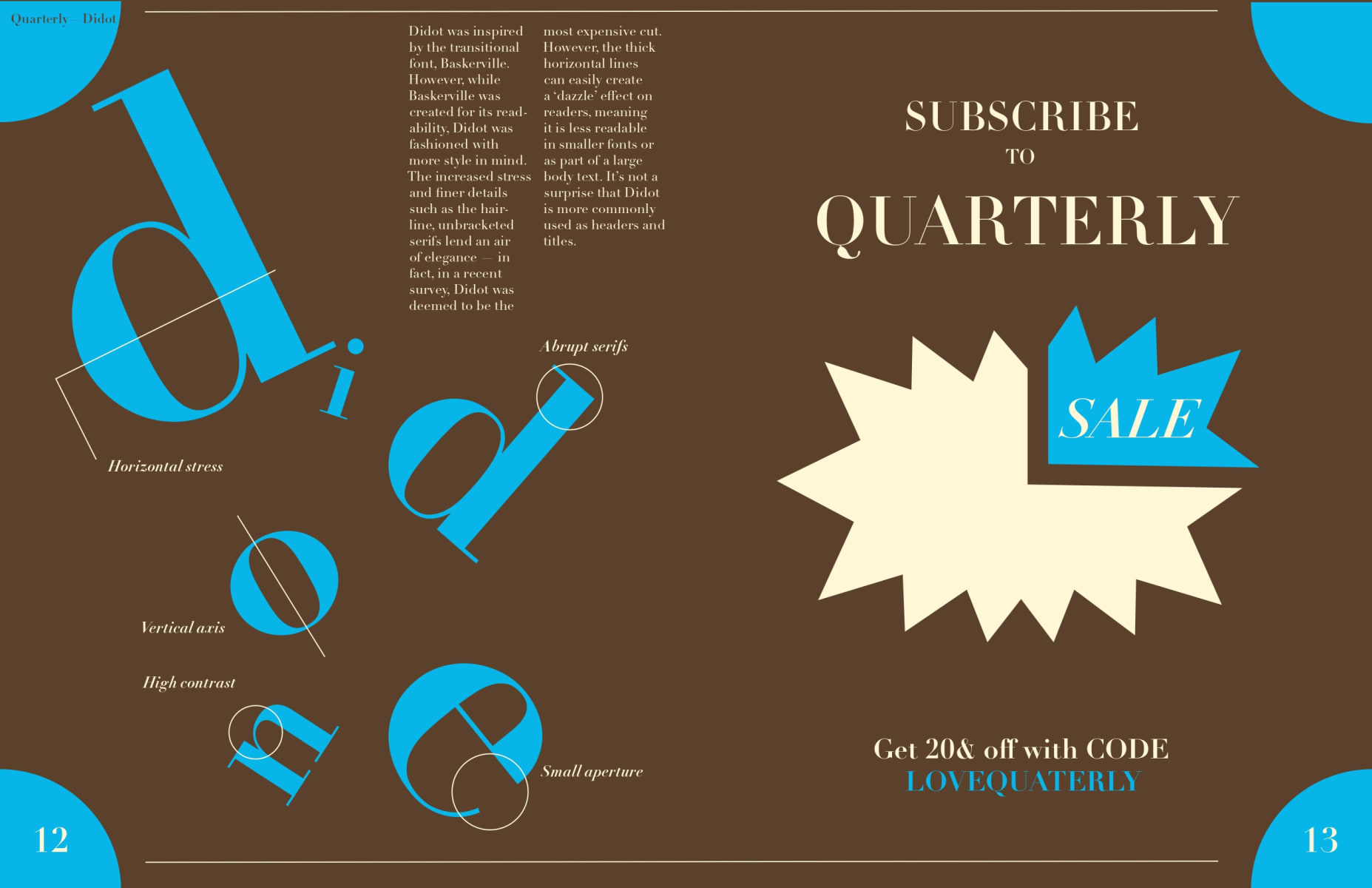 Didot Typeface Magazine