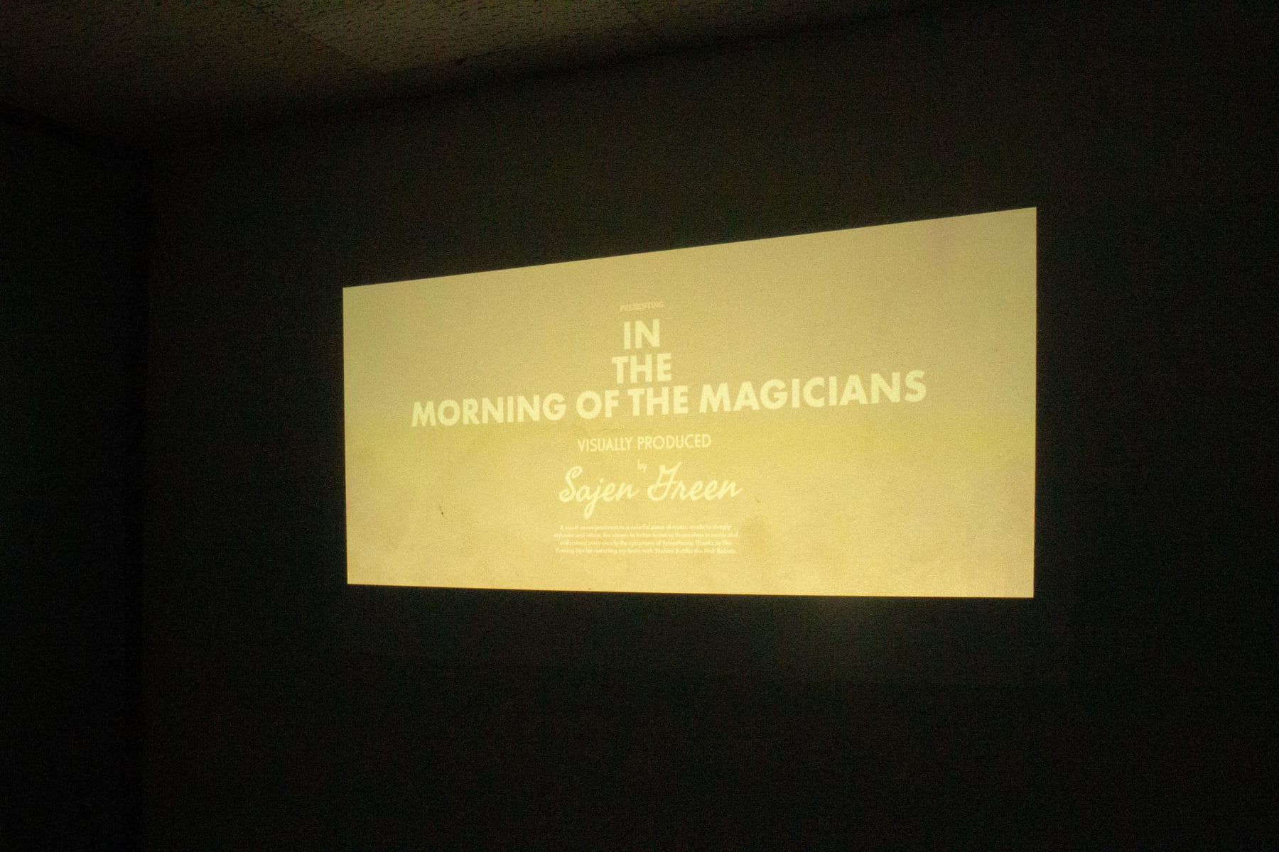 In The Morning of the Magicians