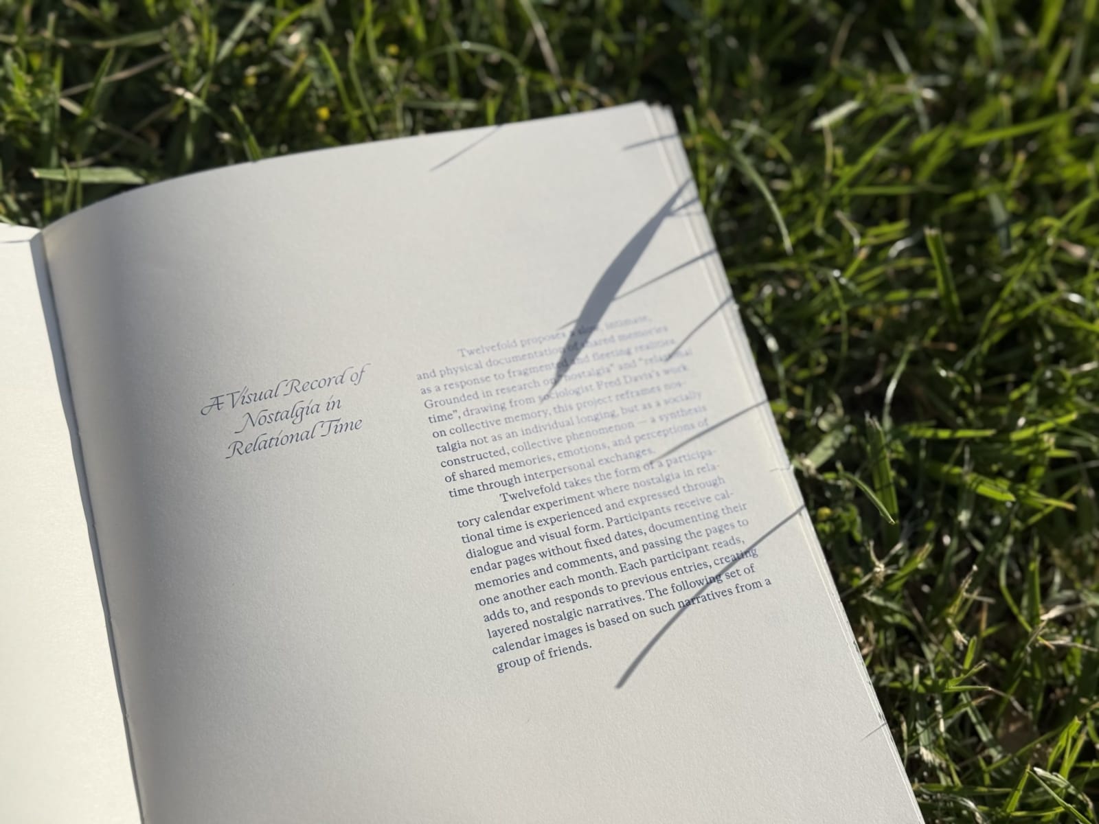 Twelvefold: Memories Unfolding in Layers of Us
