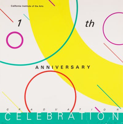 CalArts poster: 10th Anniversary Graduation Celebration by Peter Levine 