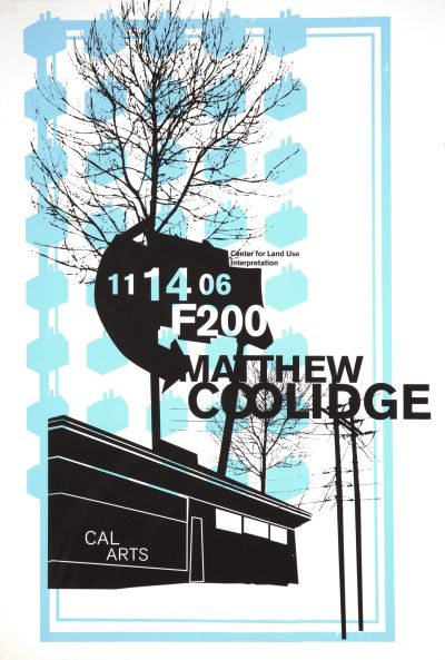 CalArts poster: Matthew Coolidge by Cassandra Chae 