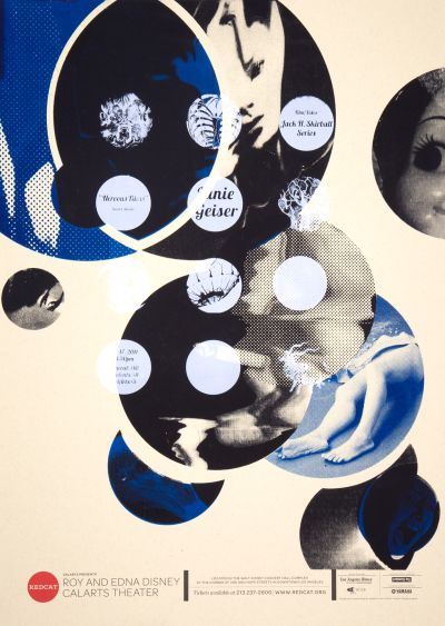 CalArts poster: REDCAT: Janie Geiser by Christina Rodriguez Jazmyn Faulkner 