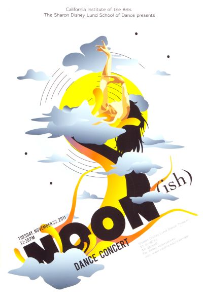 CalArts poster: Noon(ish) Dance Concert by Rachel Smith 