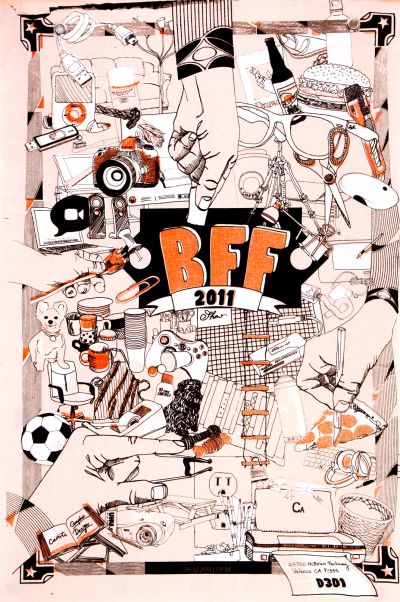 CalArts poster: BFF, collaboration by BFA4 class 2011 by 