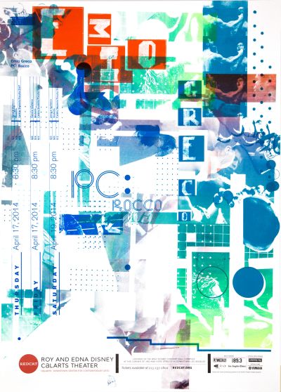 CalArts poster: REDCAT: Emio Greco by Angela Bac David Chathas 