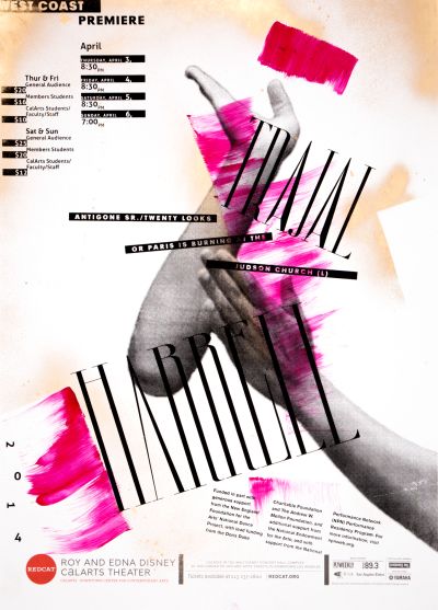 CalArts poster: REDCAT: Trajal Harrell by Brian Thompsen David Chathas 