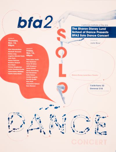 CalArts poster: 2014 BFA 2 Solo Dance by Jessica Lee 