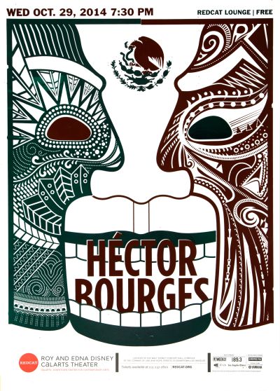 CalArts poster: REDCAT: Hector Bourges by Katie Barger Miyu Shirotsuka 