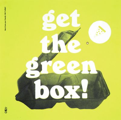 CalArts poster: Get the Green Box! by Jenny Song 
