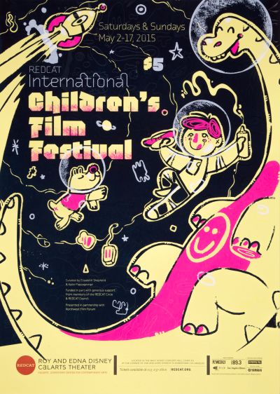 CalArts poster: REDCAT: 2015 Internation Children’s Film Festival by Jon Jacquet Karen Hong 