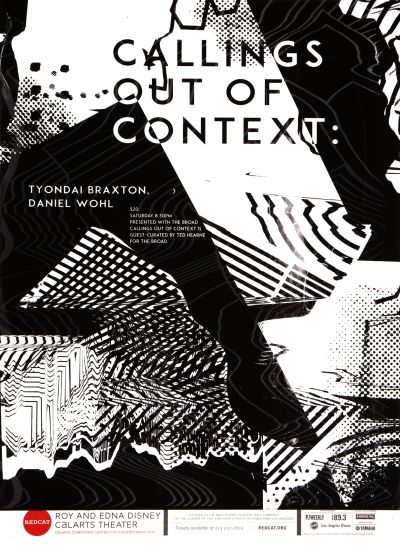 CalArts poster: REDCAT: Callings Out of Context by Ran Park Tiffany Lee 