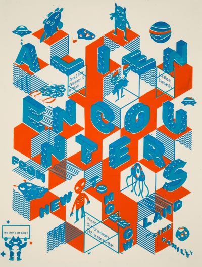 CalArts poster: Alien Encounters by Chathurika Thenuwara Tina Hung 