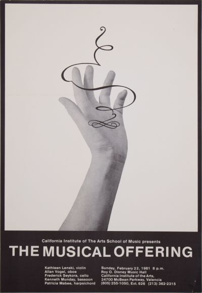 CalArts poster: The Musical Offering by 