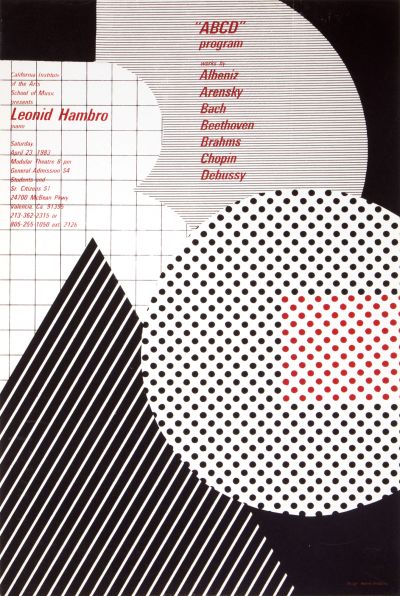 CalArts poster: “ABCD” Program by Jeanne Bradshaw 