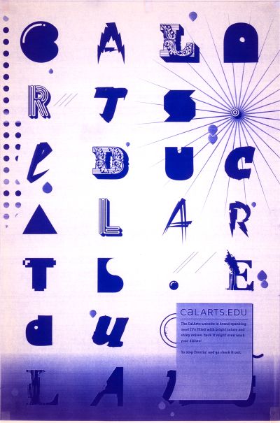 CalArts poster: CalArts.Edu by Joel Evey 