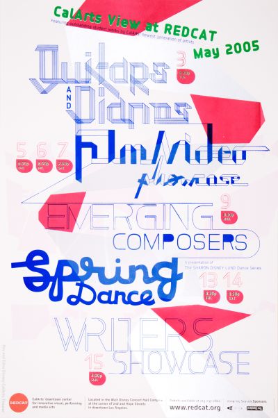CalArts poster: REDCAT: CalArts View at REDCAT: Writers Showcase by Chi-Chi Bello Haezeline Go 