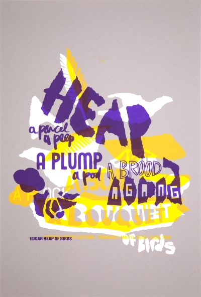 CalArts poster: Edgar Heap of Birds by Katie Hanburger 