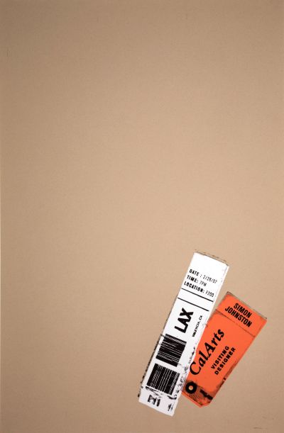 CalArts poster: Simon Johnston by Cameron Ewing 