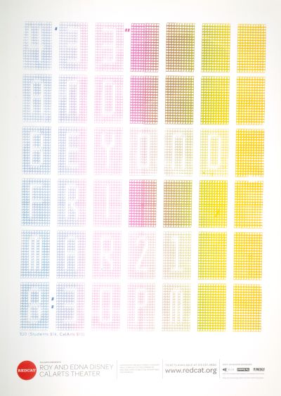 CalArts poster: REDCAT: 4’33” And Beyond by Stephen Lee Tiffany Dantin 