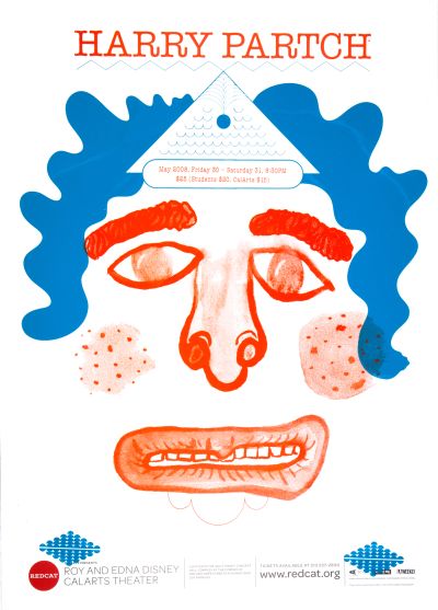 CalArts poster: REDCAT: Harry Partch by Mansi Shah 