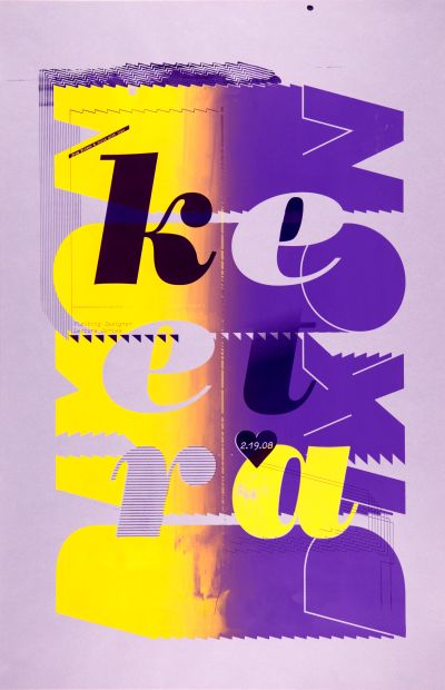 CalArts poster: Keetra Dixon by Eileen Levinson Julie Mattei 