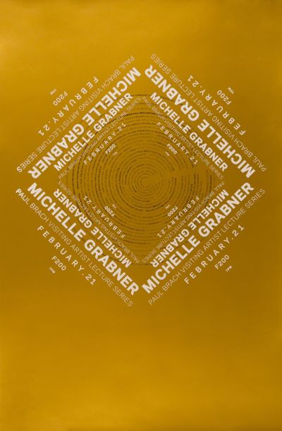 CalArts poster: Michelle Grabner by Eileen Levinson 