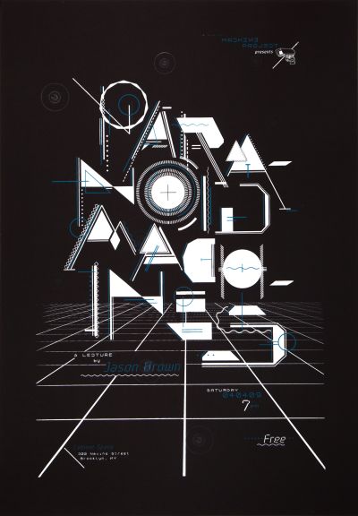 CalArts poster: A Lecture by Jason Brown by Jesse Lee Stout 