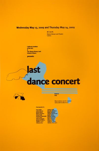 CalArts poster: Last Dance Concert by Caelin White 