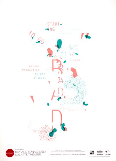 CalArts poster: REDCAT: Recent Narratives by Pat O’ Neill by Caroline Park 