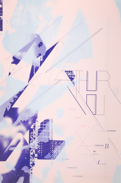 CalArts poster: Arthur Ou, “Preserve, Elevate, Cancel” by Lucy Cook Megan Lynch 