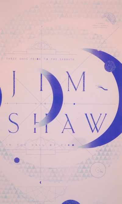 CalArts poster: Jim Shaw by David Karwan Jesse Lee Stout 