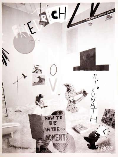 CalArts poster: &#8220;How To Be In The Moment&#8221;, Friedrich Kunath by Scott Barry 