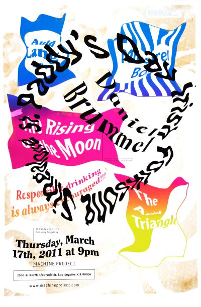 CalArts poster: St. Paddy’s Day Irish Folksong Sing-Along by Benjamin Woodlock Scott Massey Tom Kracauer 
