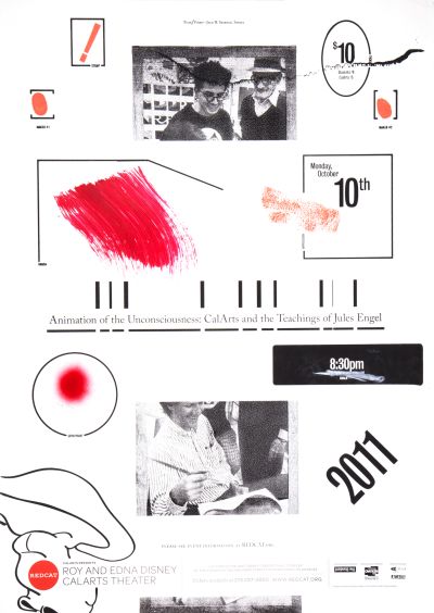 CalArts poster: REDCAT: Animation of the Unconsciousness by Nate Blowers 