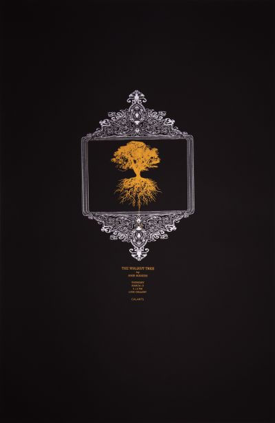 CalArts poster: The Walnut Tree by Amir Manesh by Pouya Jahanshahi 