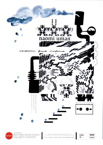 CalArts poster: REDCAT: Naomi Uman by David Matthew Davis Thea Lorentzen 