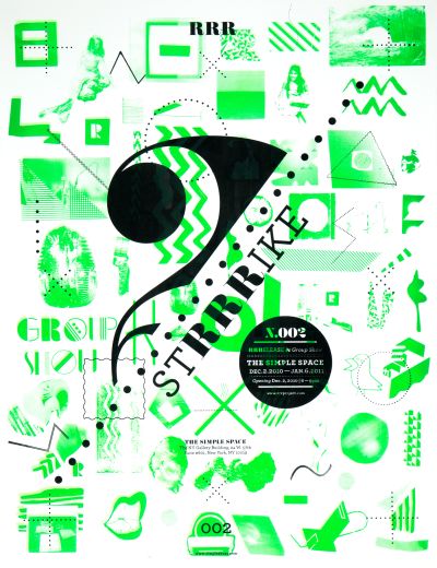 CalArts poster: STRRRIKE: Group Show by Masato Nakada Laura Bernstein Scott Massey 