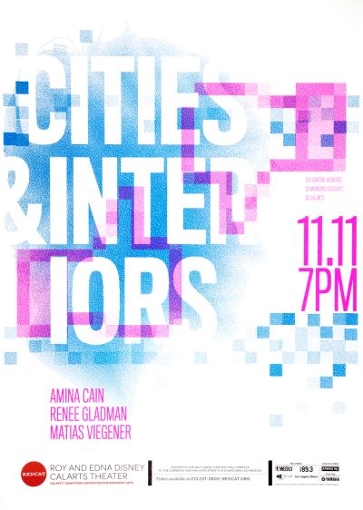 CalArts poster: REDCAT: Cities & Interiors by Benjamin Woodlock 