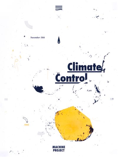 CalArts poster: Climate Control by Mitchel Cox Taylor Giali 