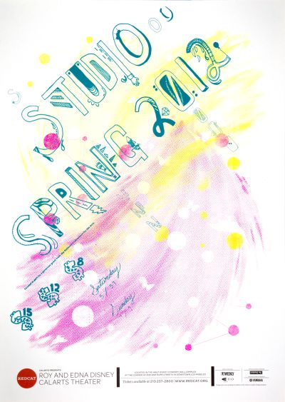 CalArts poster: REDCAT: Studio Spring 2012 by Crystal Yi Jazmyn Faulkner 