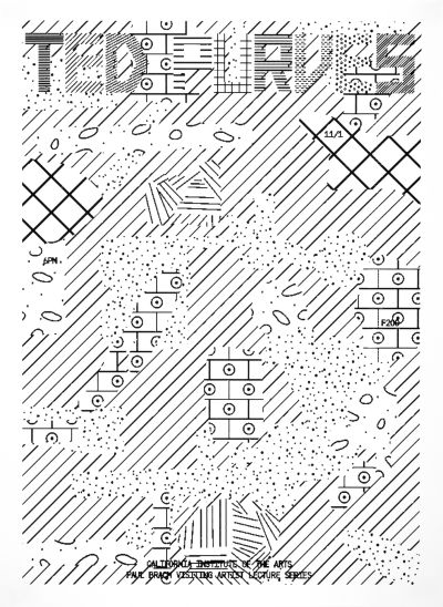 CalArts poster: Ted Purves by Sarah Shoemake Tom Kracauer 