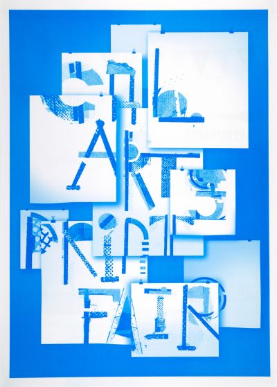 CalArts poster: 2012 CalArts Print Fair (front) by Christopher Burnett Bijan Berahimi 